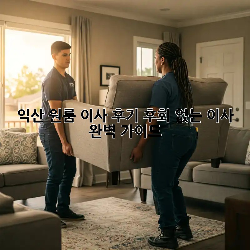 익산 원룸 이사 후기: 후회 없는 이사, 완벽 가이드!