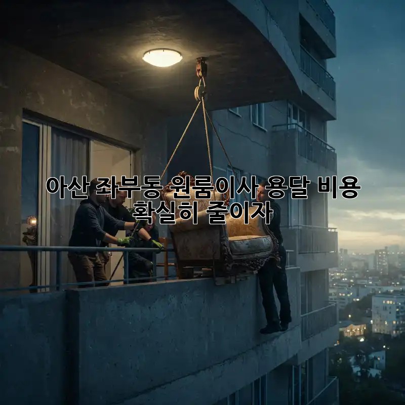 아산 좌부동 원룸이사? 용달 비용 확실히 줄이자!