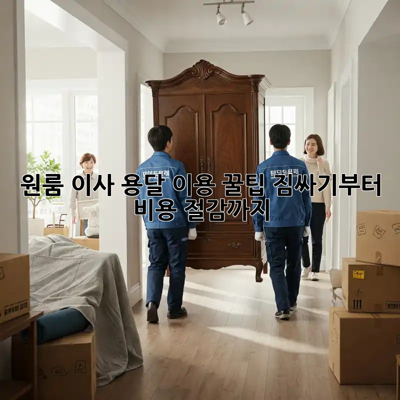 원룸 이사, 용달 이용 꿀팁! 짐싸기부터 비용 절감까지