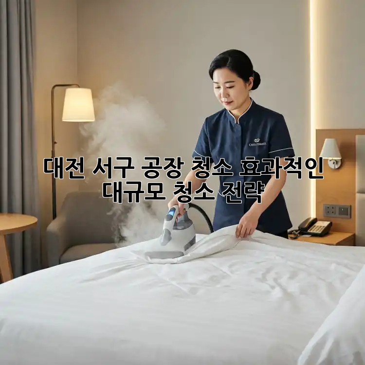 대전 서구 공장 청소: 효과적인 대규모 청소 전략