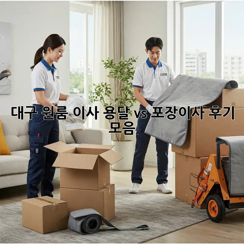 대구 원룸 이사, 용달 vs 포장이사 후기 모음