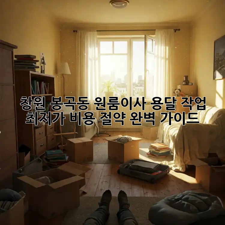 창원 봉곡동 원룸이사 용달 작업: 최저가 비용 절약 완벽 가이드