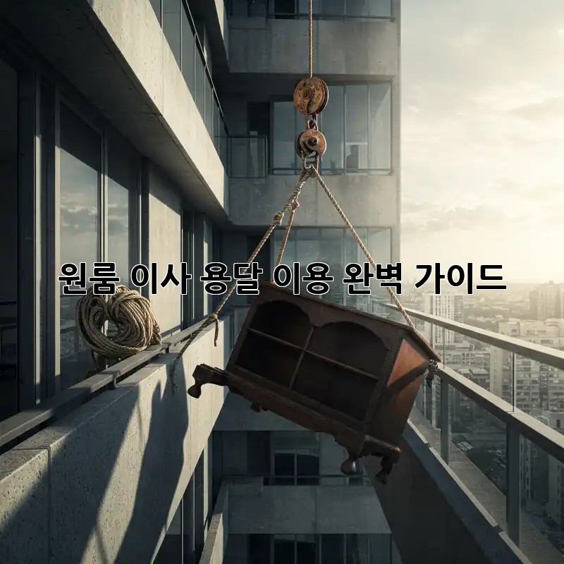 원룸 이사, 용달 이용 완벽 가이드!