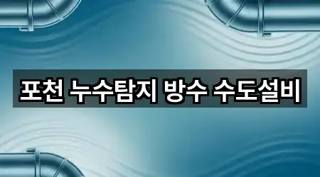 경기 포천 신읍동 누수 탐지 업체 정보 5건