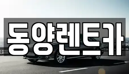 강원 삼척시 조비동 렌트카 전문 동양렌트카