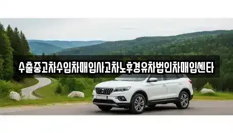 강원 삼척시 조비동 중고차매매 전문 수출중고차수입차매입사고차노후경유차법인차매입센타