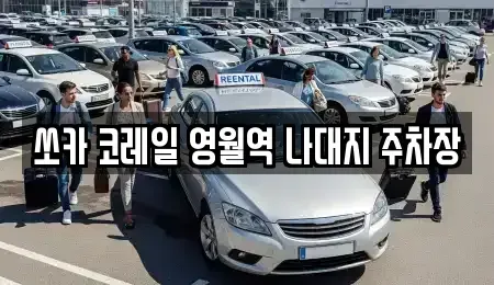 강원 영월군 렌트카 전문 쏘카 코레일 영월역 나대지 주차장
