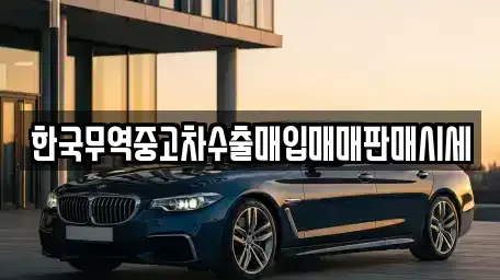 강원 영월군 중고차매입 전문 한국무역중고차수출매입매매판매시세