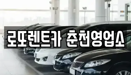 강원 춘천시 죽림동 장기렌트카 전문 로또렌트카 춘천영업소