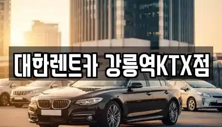 강원특별자치도 강릉시 임당동 렌트카 전문 대한렌트카 강릉역KTX점