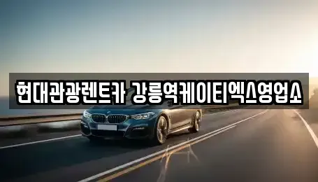 강원특별자치도 강릉시 임당동 렌트카 전문 현대관광렌트카 강릉역케이티엑스영업소