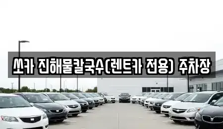 강원특별자치도 삼척시 성북동 렌트카 전문 쏘카 진해물칼국수(렌트카 전용) 주차장
