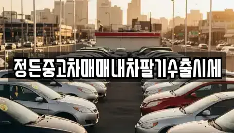 강원특별자치도 원주시 반곡동 중고차 전문 정든중고차매매내차팔기수출시세