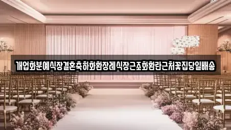 개업화분예식장결혼축하화환장례식장근조화환란근처꽃집당일배송