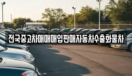 경기 고양시 덕양구 행주외동 중고차매입 전문 전국중고차매매매입판매자동차수출화물차