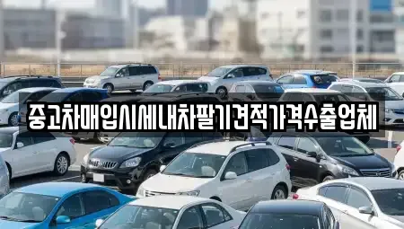 경기 부천시 원미구 중동 중고차매입 전문 중고차매입시세내차팔기견적가격수출업체
