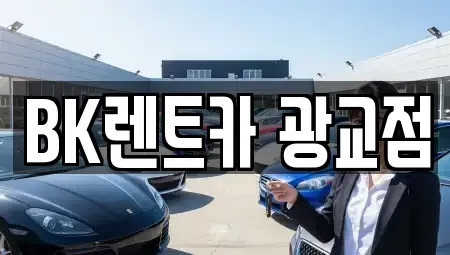 경기 수원시 영통구 원천동 장기렌트카 전문 BK렌트카 광교점