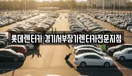 경기 의왕시 장기렌트카 전문 롯데렌터카 경기서부장기렌터카전문지점