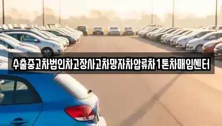 경기 포천시 창수면 중고차매입 전문 수출중고차법인차고장사고차망자차압류차1톤차매입센터