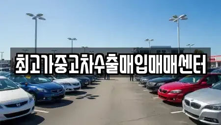 경기 화성시 향남읍 중고차매입 전문 최고가중고차수출매입매매센터
