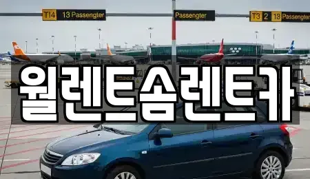 경기도 군포시 금정동 렌트카 전문 월렌트솜렌트카