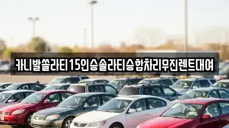 경기도 군포시 금정동 렌트카 전문 카니발쏠라티15인승솔라티승합차리무진렌트대여