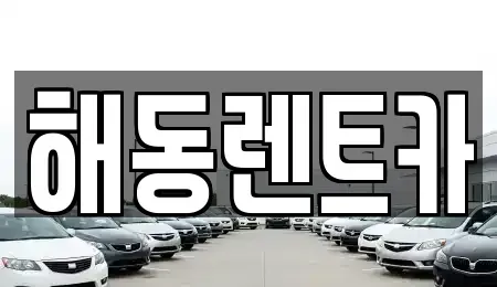 경기도 부천시 오정구 대장동 렌트카 전문 해동렌트카