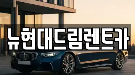 경기도 안산시 단원구 대부남동 렌트카 전문 뉴현대드림렌트카