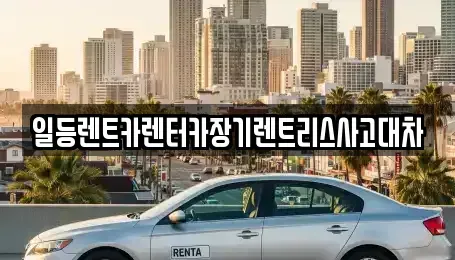 경기도 안산시 상록구 팔곡이동 장기렌트카 전문 일등렌트카렌터카장기렌트리스사고대차