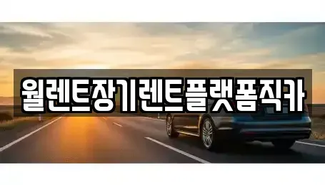 경기도 안산시 상록구 팔곡일동 장기렌트카 전문 월렌트장기렌트플랫폼직카