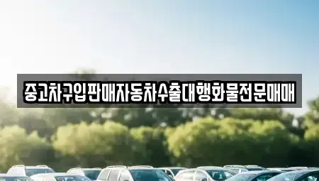 경기도 안성시 서인동 중고차 전문 중고차구입판매자동차수출대행화물전문매매