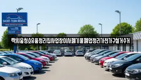 경기도 안성시 신건지동 중고차 전문 싹치움청소유품정리집사업장이사폐기물폐업정리가전가구철거수거