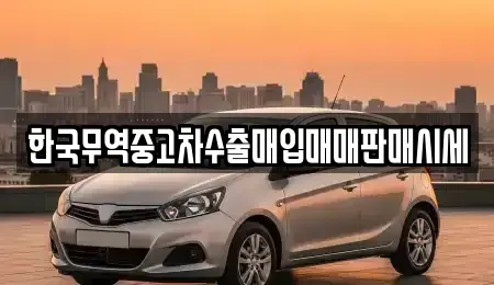 경기도 안성시 신건지동 중고차매매 전문 한국무역중고차수출매입매매판매시세