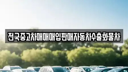 경기도 안성시 원곡면 중고차매매 전문 전국중고차매매매입판매자동차수출화물차