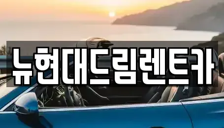 경기도 의왕시 월암동 렌트카 전문 뉴현대드림렌트카