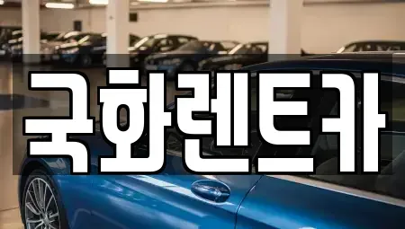 경기도 의정부시 장암동 렌트카 전문 국화렌트카