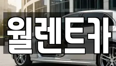 경기도 의정부시 장암동 렌트카 전문 월렌트카