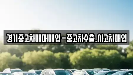 경기도 파주시 와동동 중고차 전문 경기중고차매매매입-중고차수출.사고차매입