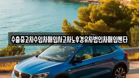 경남 거제시 삼거동 중고차 전문 수출중고차수입차매입사고차노후경유차법인차매입센타