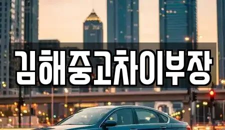 경남 김해시 풍유동 중고차매입 전문 김해중고차이부장