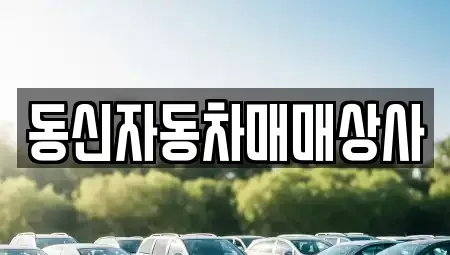 경남 김해시 풍유동 중고차매입 전문 동신자동차매매상사
