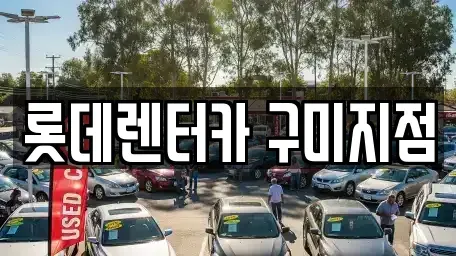 경북 구미시 진평동 렌트카 전문 롯데렌터카 구미지점