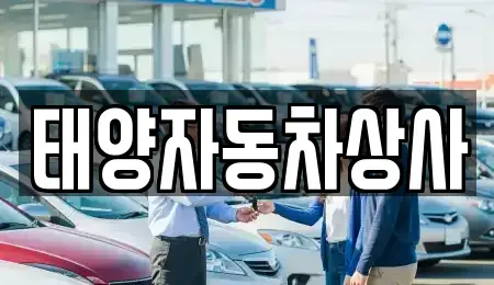 경북 칠곡군 약목면 중고차 전문 태양자동차상사