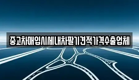 경북 포항시 북구 환호동 중고차매입 전문 중고차매입시세내차팔기견적가격수출업체