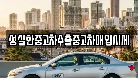 경북 포항시 북구 흥해읍 중고차매입 전문 성실한중고차수출중고차매입시세