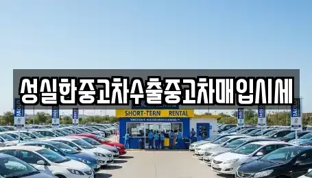 경상남도 진주시 유곡동 중고차 전문 성실한중고차수출중고차매입시세