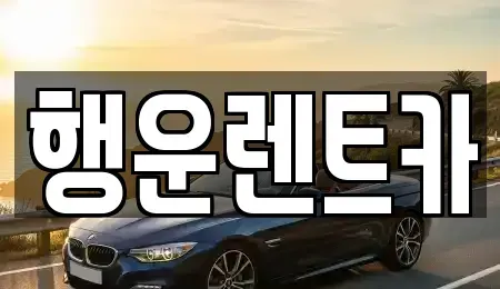 경상남도 창원시 진해구 두동 렌트카 전문 행운렌트카
