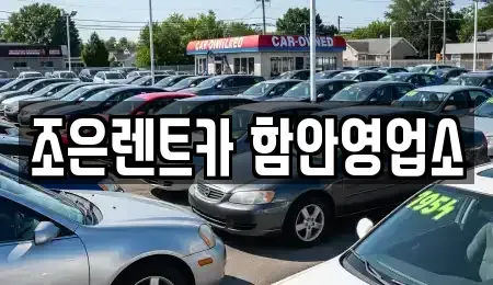 경상남도 함안군 칠원읍 렌트카 전문 조은렌트카 함안영업소