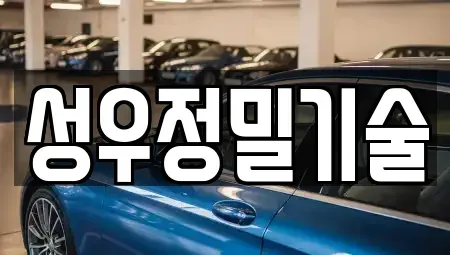 경상남도 함안군 칠원읍 중고차매매 전문 성우정밀기술