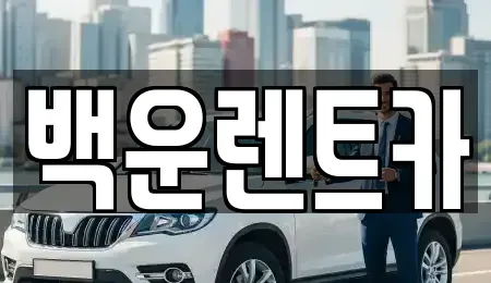 경상북도 구미시 산동읍 렌트카 전문 백운렌트카